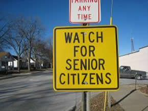 watch for seniors sign