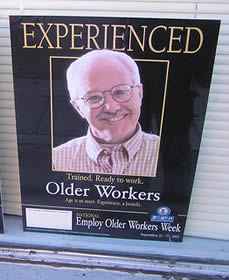 older worker poster