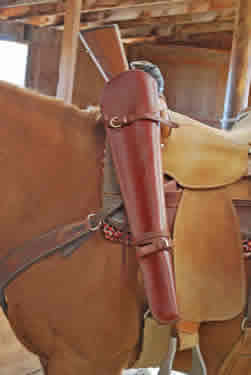 rifle on horse