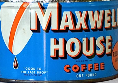Maxwell House tin
