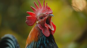 rooster crowing